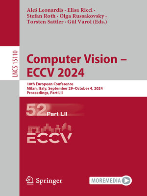 cover image of Computer Vision – ECCV 2024